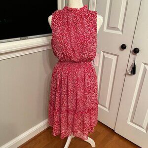 Red and White Summer Dress